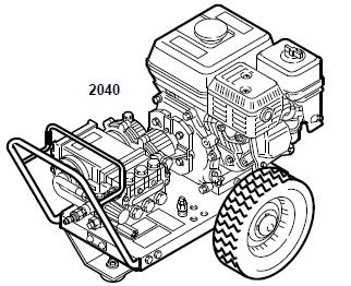 GRACO 2040 (800672) Cold Water Pressure Washer Breakdown, Parts, Pump, Repair Kits & Owners Manual.